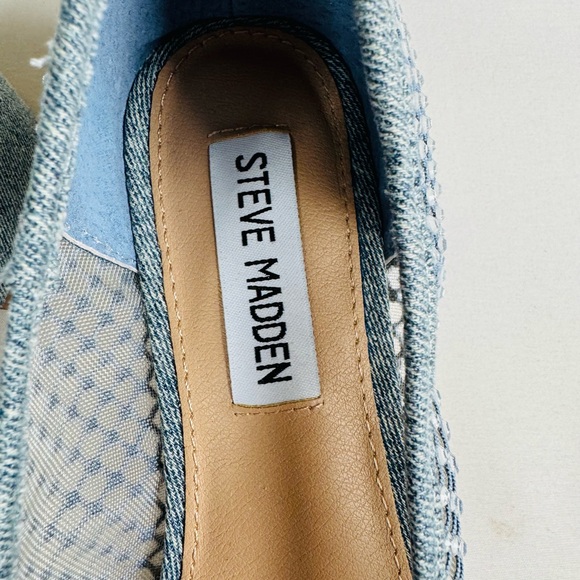 Steve Madden Cherish Mesh Denim Ballet Flat Blue Women’s 7.5 Retail $89 - Picture 2 of 8